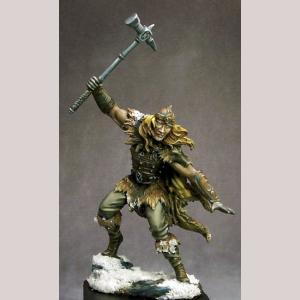 Male Barbarian with Warhammer