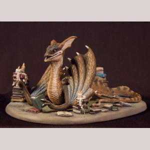 Book Wyrm - Dragon Diorama Set