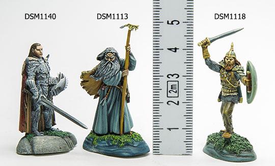 Size of Dark Sword Miniatures