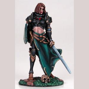 Female Cavalier with Sword & Shield