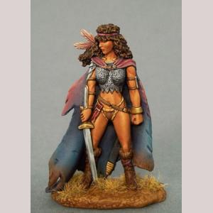 Pinup Female Ranger with Sword