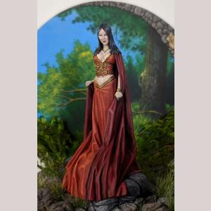 Female Elven Mage with Flowing Robes